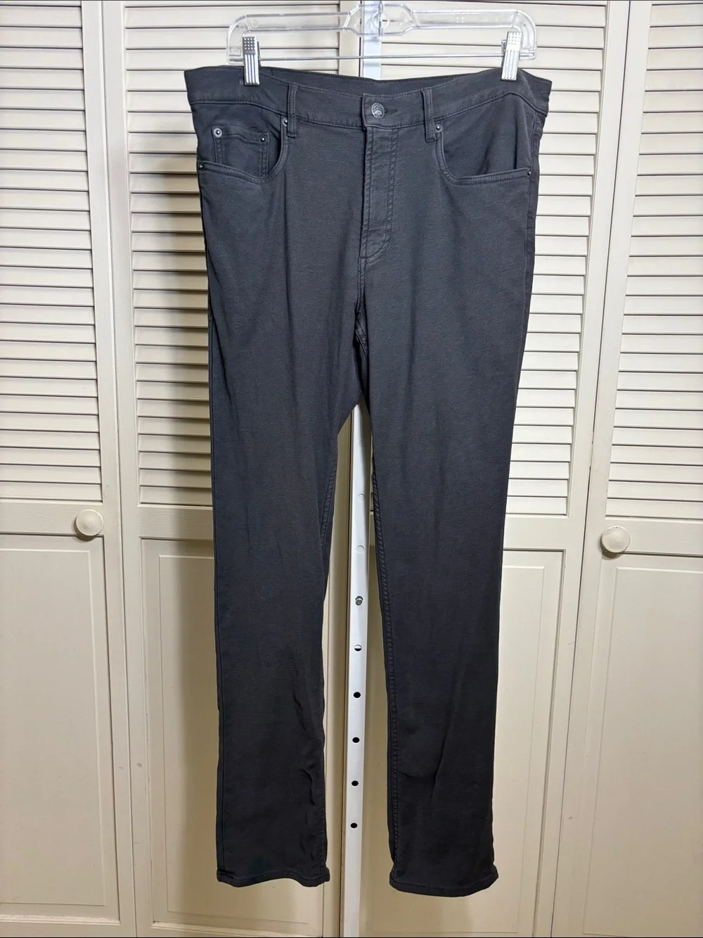 Faherty Men's Stretch Terry 5-Pocket Pant Onyx Black Size 32 x 32